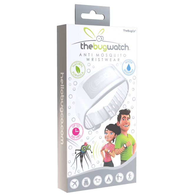 THE BUG WATCH ADULT WRISTBAND WHITE